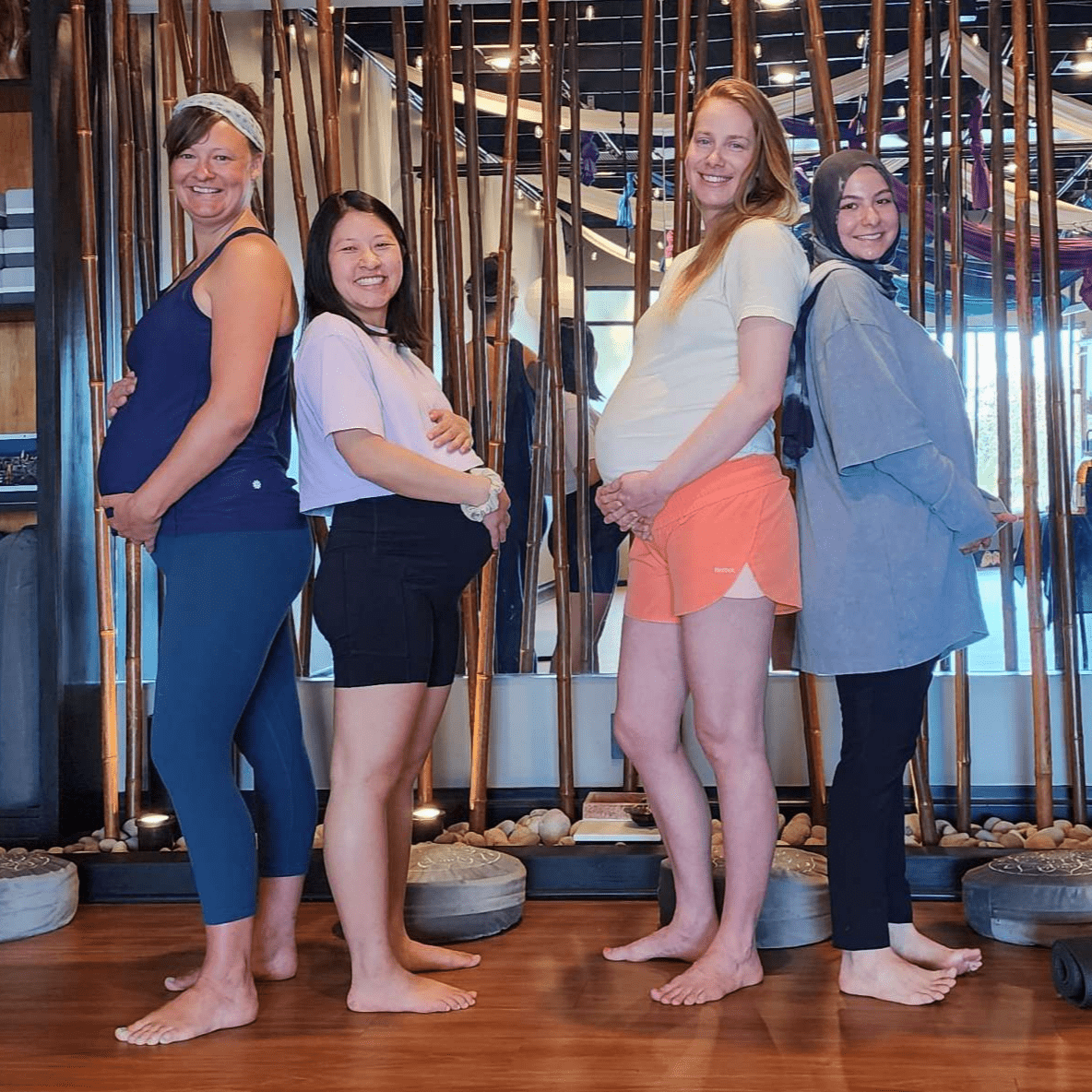 Prenatal yoga group photo