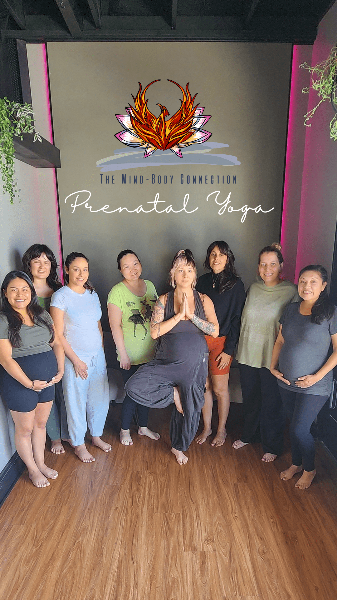 Prenatal yoga group